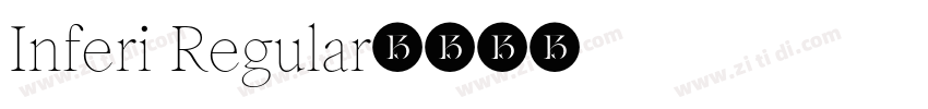 Inferi Regular字体转换